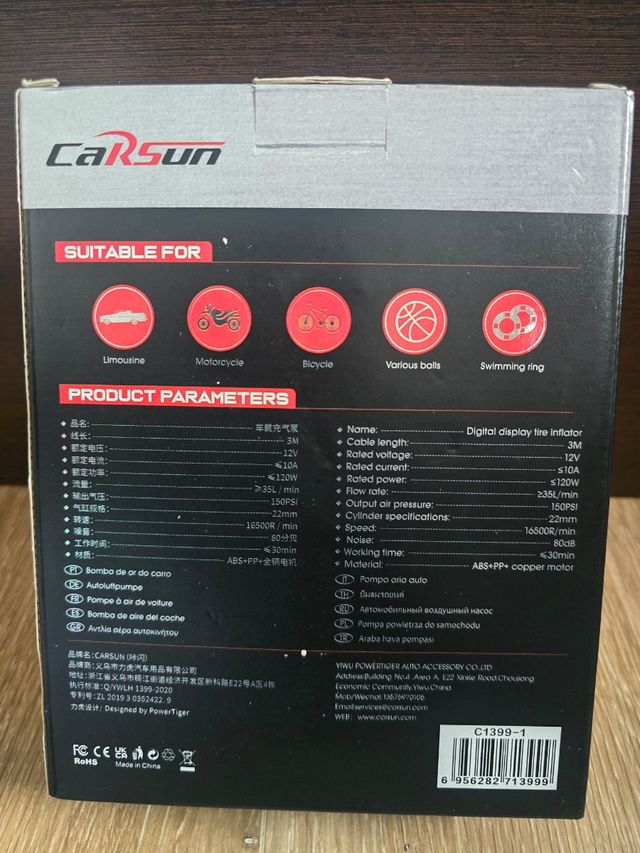 Compresor aire Carsun C1399-1