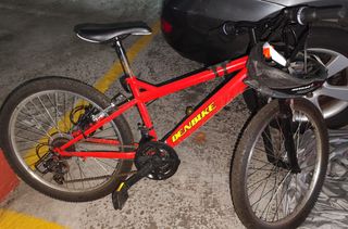 Bicicleta niño DENBIKE 24" roja