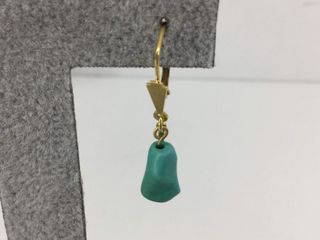 pendientes oro 14k con piedra con circonita