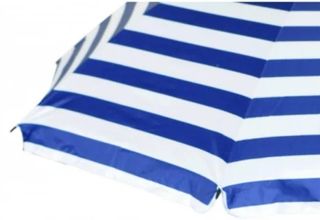 Sombrilla Marinera Rayas azul/blanca Filtro UV