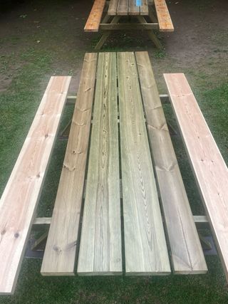 Mesa picnic madera -