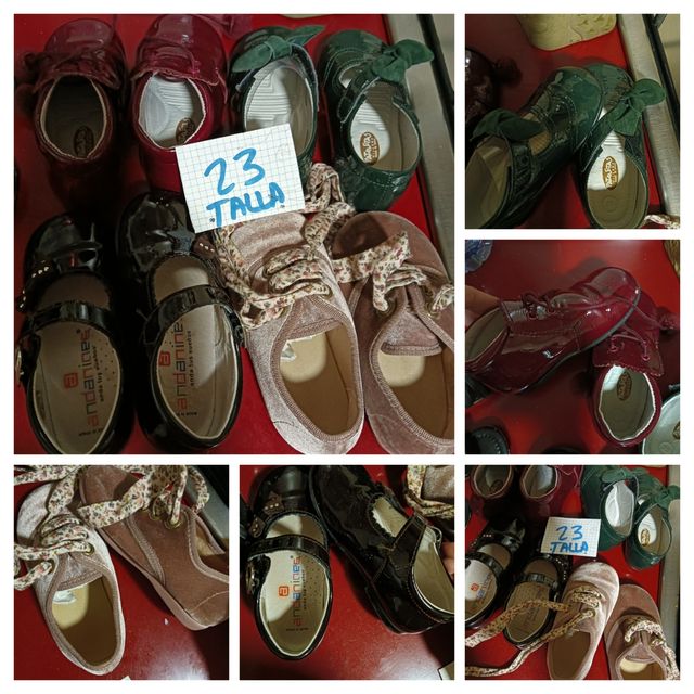 Lote zapatos bebés niña