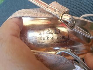 Zapatos fiesta beige/dorado 38