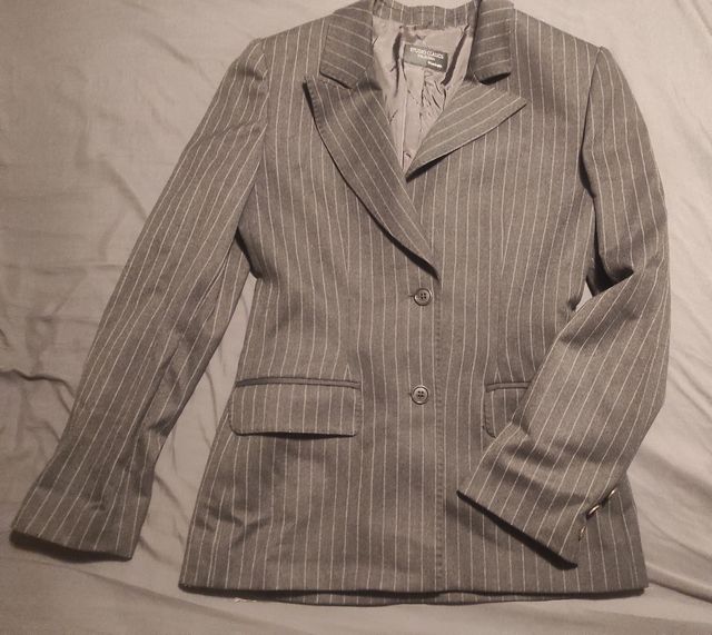 Blazer Gris con rayas