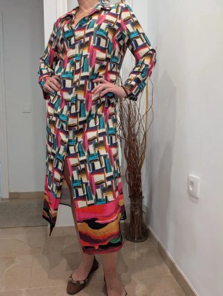 Vestido Yous multicolor estampado