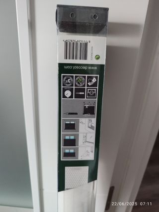 Estor enrollable Decosol blanco 105x230cm