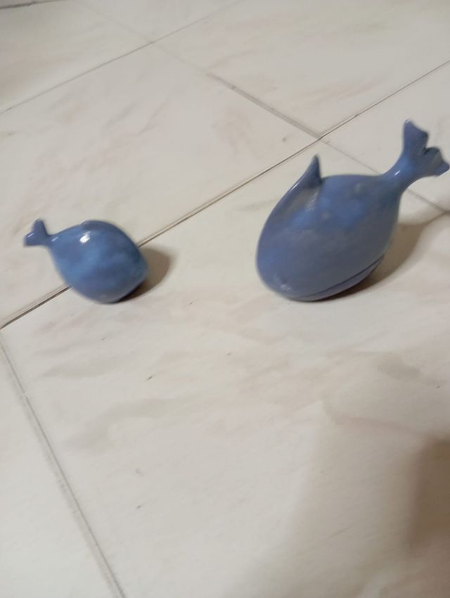 2 Pesci Ceramica Blu.
