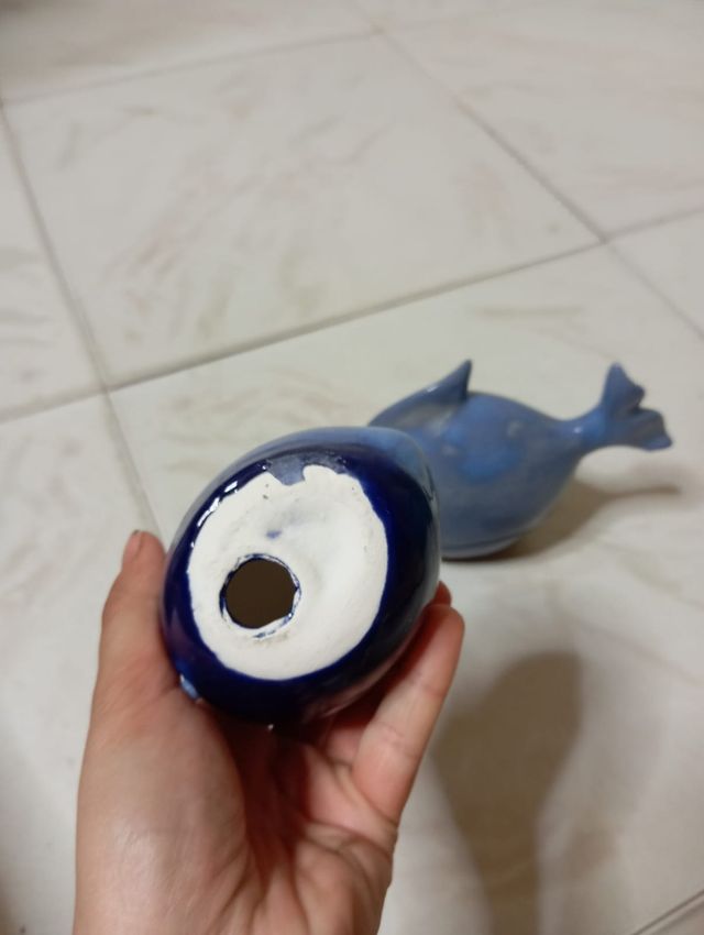 2 Pesci Ceramica Blu.