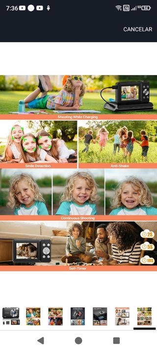 Cámara digital 44MP 16X Zoom