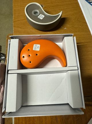 Saliera pepe Ceramica Yin Yang Arancio Grigio