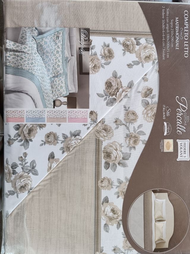 Lenzuola Matrimoniali Cotone Percalle Rosa