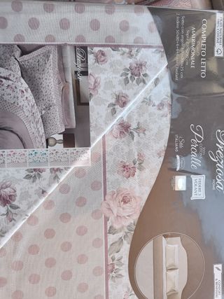 Lenzuola Matrimoniali Cotone Percalle Rosa