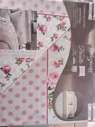 Lenzuola Matrimoniali Cotone Percalle Rosa