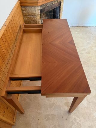 Mesa madera plegable marrón