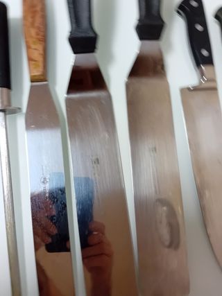 Cuchillos cocina + jamoneros - 6 piezas