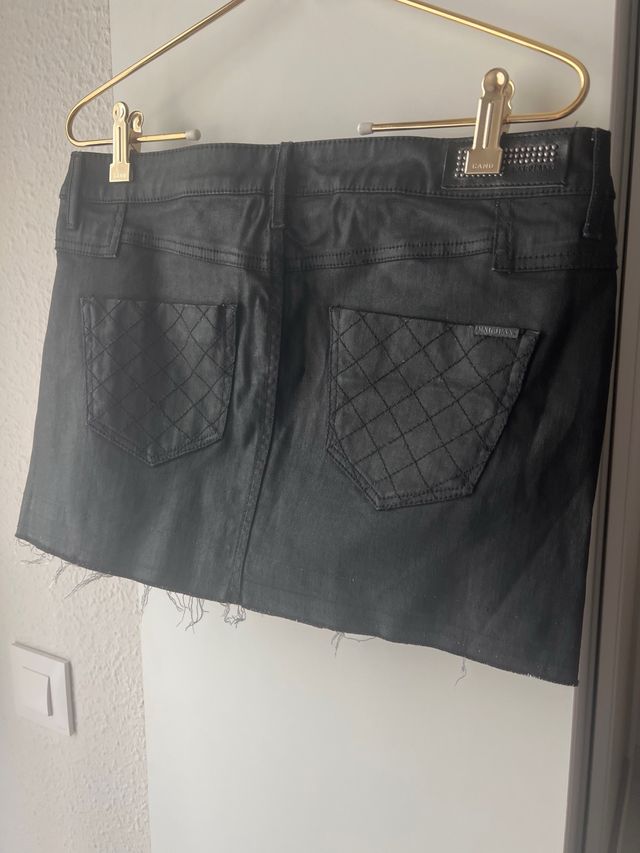 Mini Falda Vaquera Negra