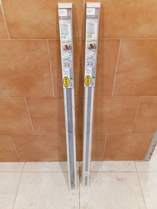 2 Estores plisados Livarno grises