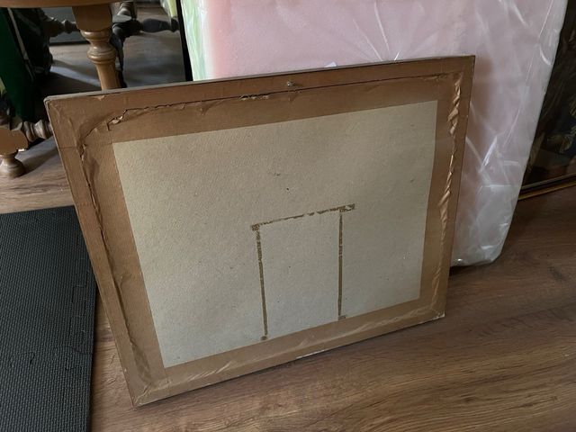 Marco vintage con impresión de Kokoschka