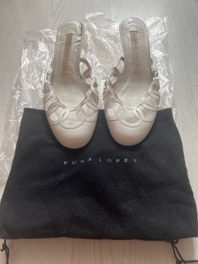 Sandalias Pura Lopez blancas