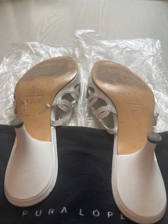 Sandalias Pura Lopez blancas