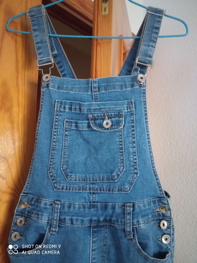 Peto vaquero pitillo azul