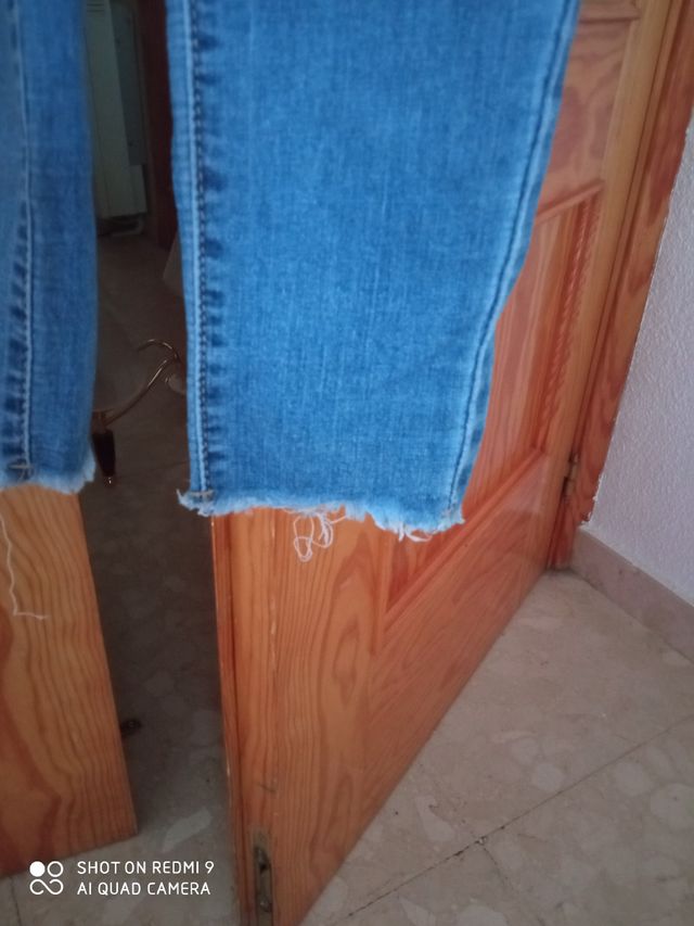 Peto vaquero pitillo azul