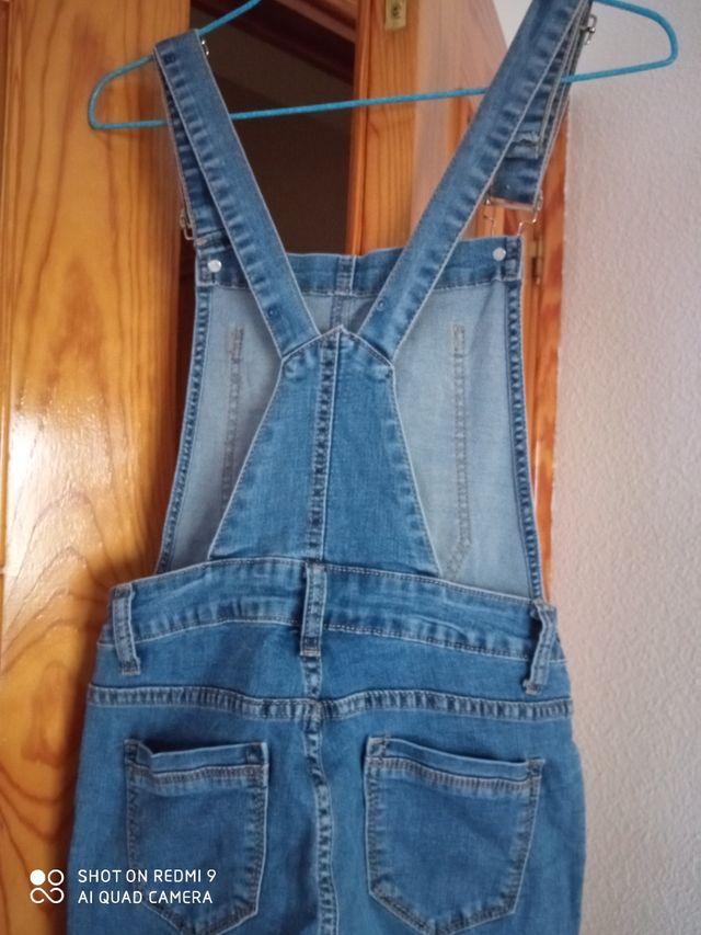 Peto vaquero pitillo azul