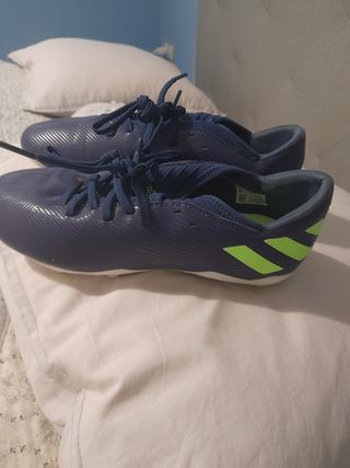 Zapatillas Adidas Fútbol - Azul/Verde