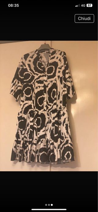 Abito estivo bianco e nero