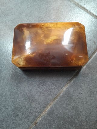 Scatola portaoggetti alabastro marrone