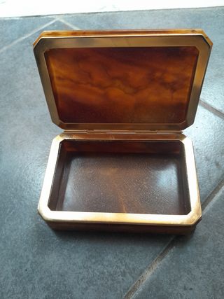 Scatola portaoggetti alabastro marrone