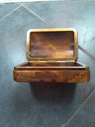 Scatola portaoggetti alabastro marrone