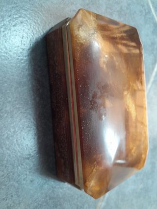 Scatola portaoggetti alabastro marrone