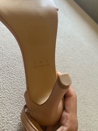 Sandalias tacón beige Primark - 39