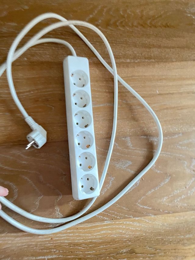 Regleta enchufes 6 tomas