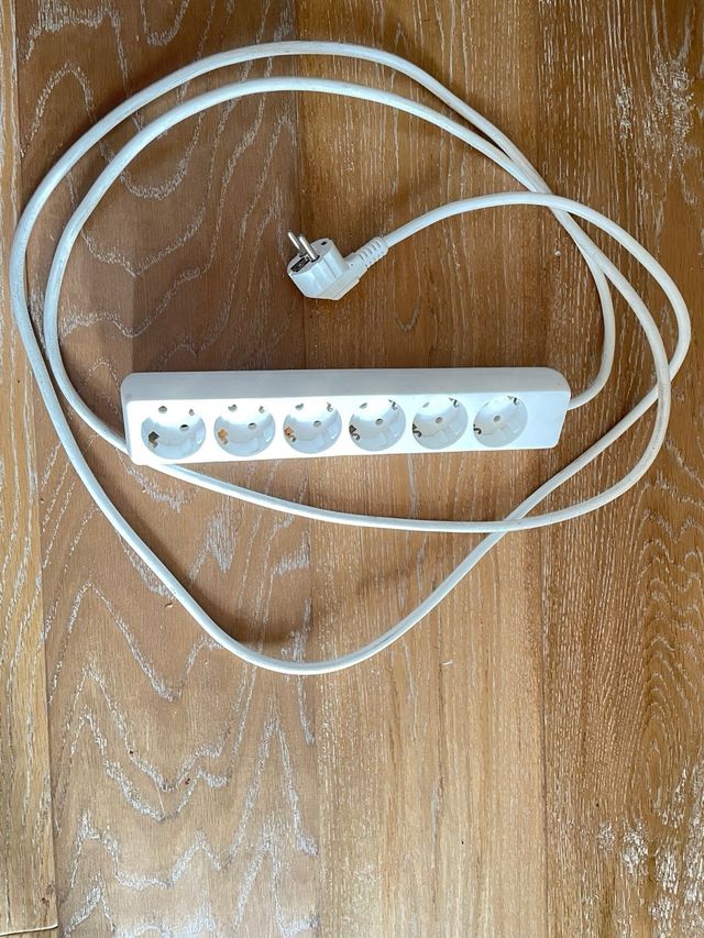 Regleta enchufes 6 tomas