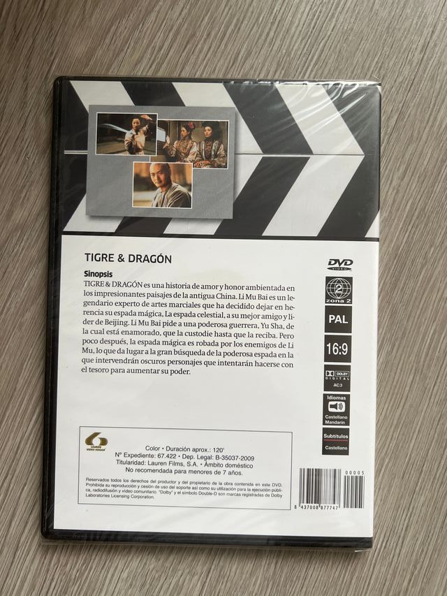 Tigre y Dragón DVD PRECINTADO