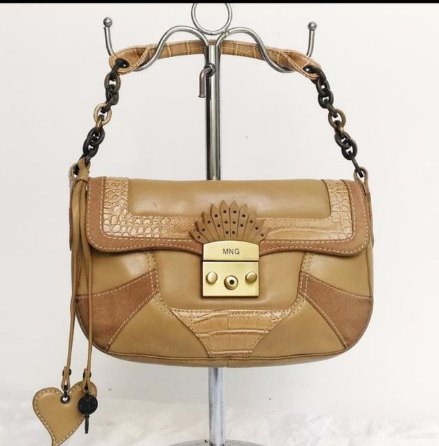 Borsa MNG beige e marrone