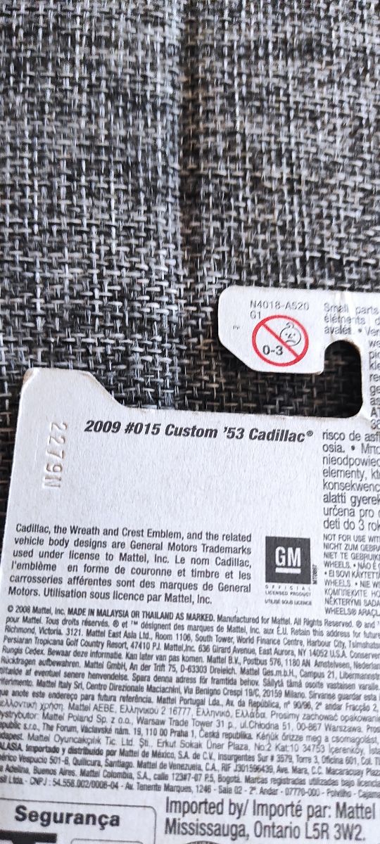 Hot Wheels Cadillac 53 - 2009