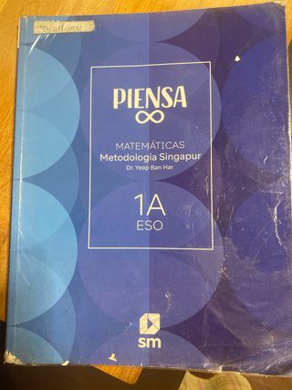 Libro piensa infinito matematicas 1 ESO