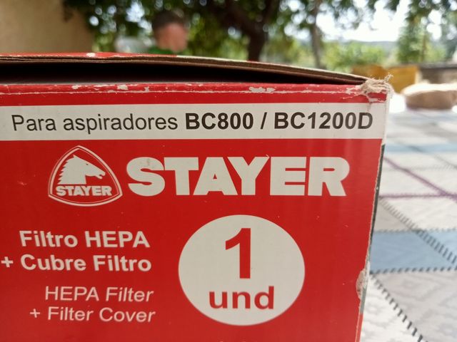 Filtro HEPA + Cubierta Stayer BC800/BC1200D