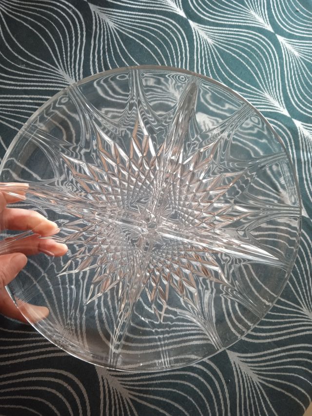 Bandeja vidrio 4 compartimentos