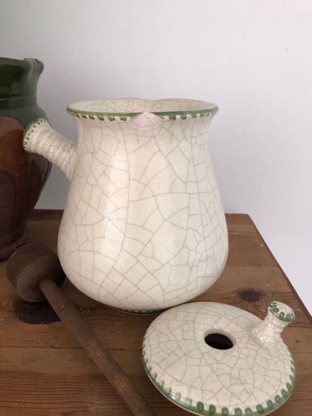 Jarra cerámica Manises craquelada