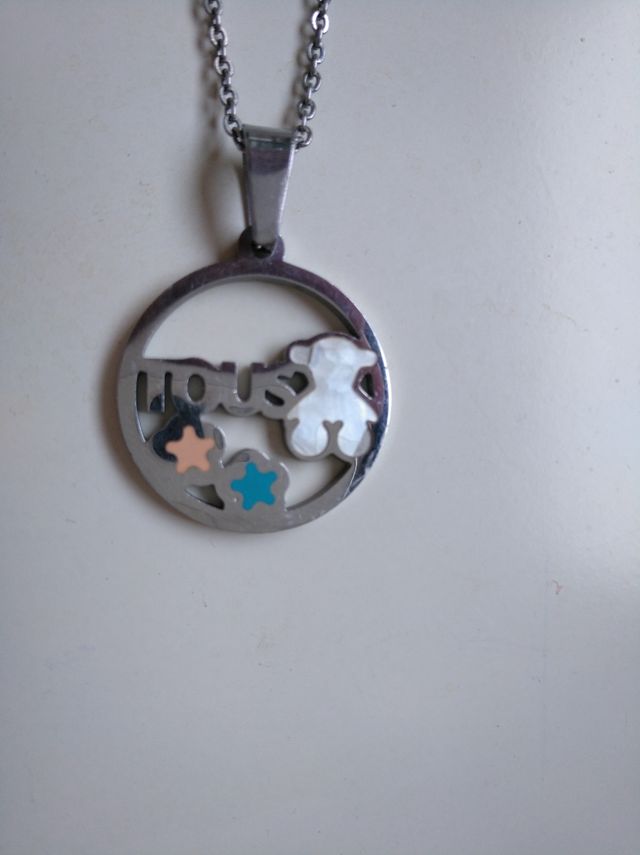 Colgante Tous multicolor plata