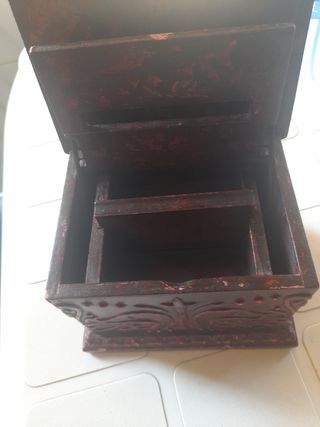 Joyero antiguo madera