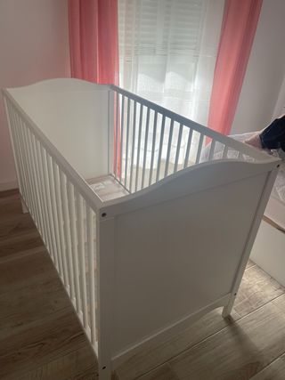 Cuna bebé blanca - Mini cuna