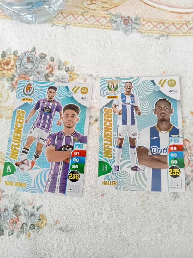 2 cartas Panini Adrenalyn XL