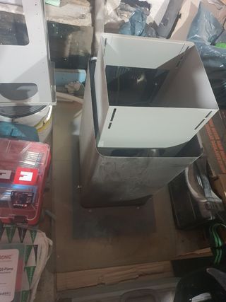 Campana extractora Cata isla acero