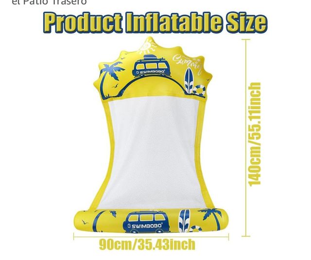 2 tumbonas inflable SWIMBOBO piscina