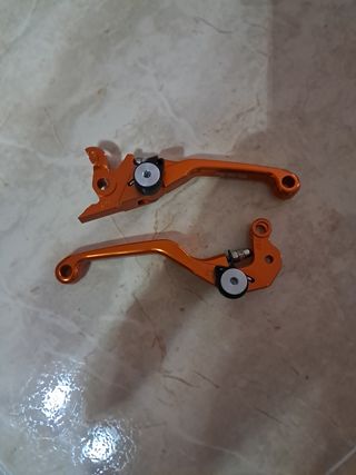 Manetas moto naranja